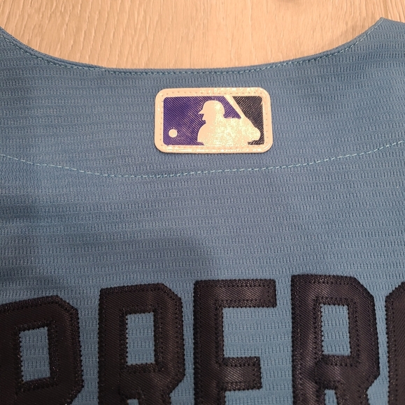Toronto Blue Jays Vladimir Guerrero Jr. Powder Blue Alternate Player Jersey - Picture 10 of 11